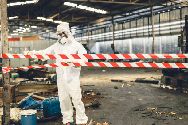 Professional Biohazard technician working in Elwood, NJ